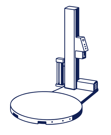 Packaging turntable machine icon
