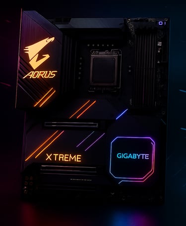 Gigabyte Z790 AORUS XTREME motherboard with black E-ATX layout