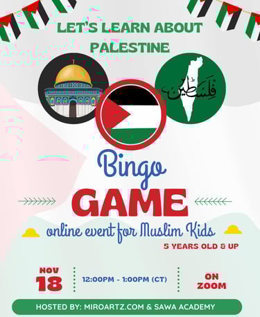 Palastine Islamic events with Sawa Academy