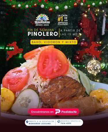 Baho, Vigorón y Mixto en Típicos Pinoleros