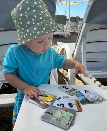 Lavinimo kortelių ABĖCĖLĖ panaudojimas ir mažiems vaikams