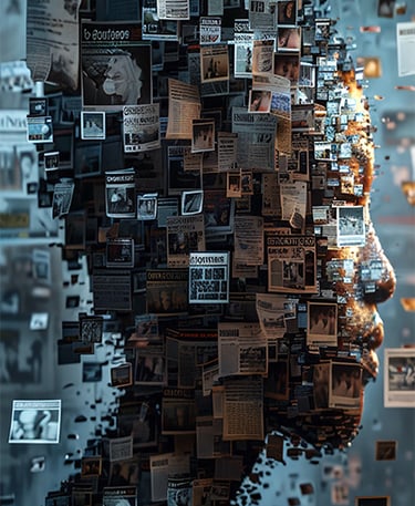 psychologue pour expatriés - visage d'une femme créée par l'actualité au sujet de l'expatriation