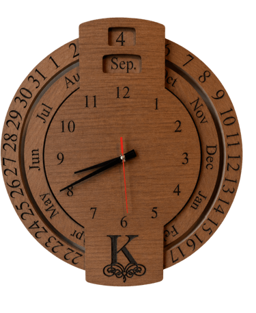 Medium tone custom clock