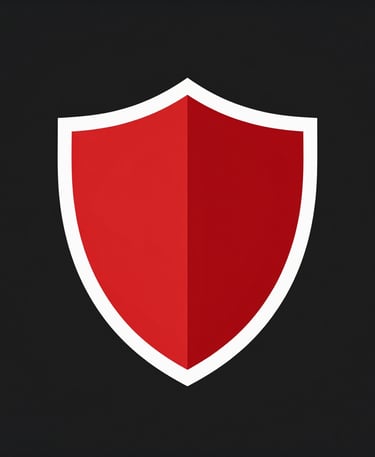 redshield icon representing data security and cyber protection on a black background.