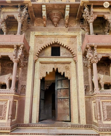 Majestic West Gate of Jahangir Mahal, Orchha