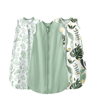 leaves design baby sleepsack from 6 to 12 months old