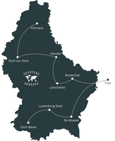 Luxemburg reisroute