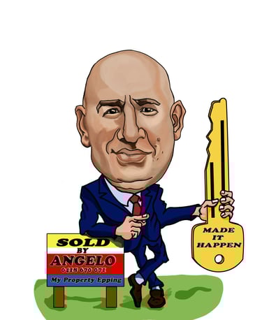 a cartoon of a man in a suit and tie