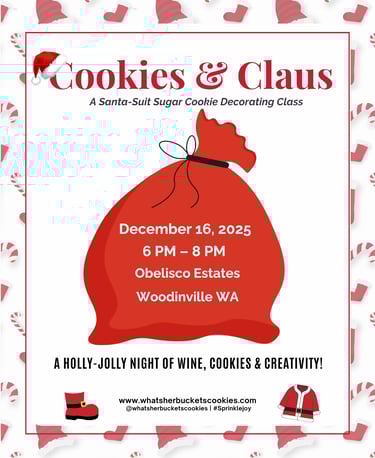 a santa clause christmas cookie class