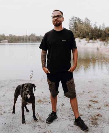 Basti Matern - Hundetrainer aus Merseburg - mit Hund Carl