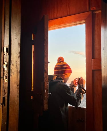 Fotos al amanecer desde Syme hut