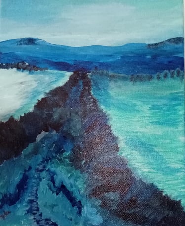 Serenity Through Drama (painting) Kylee Nicole Smith