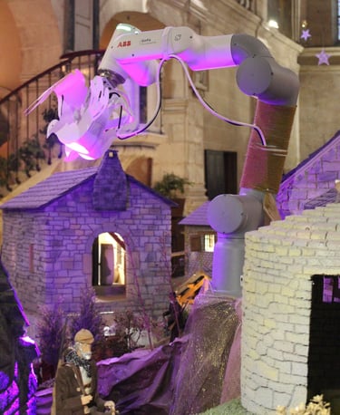 Un robot ABB dans une crèche !