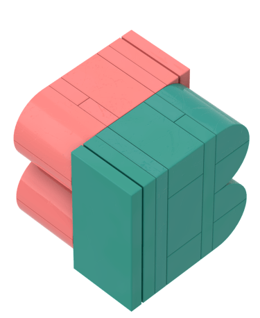 Lego Brandbrick logo render