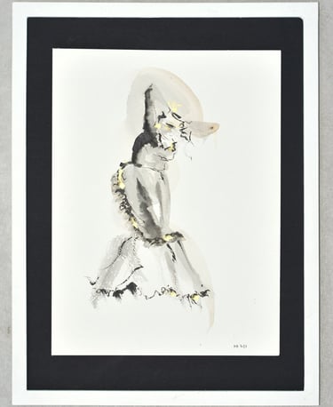 flamenco dessin à l'encre ink drawing Sète