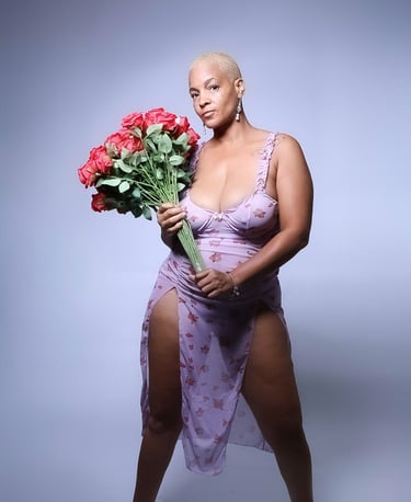 Rose Reverie slit gown by FreedomxFantasyLuxe in Winter Haven, Florida.