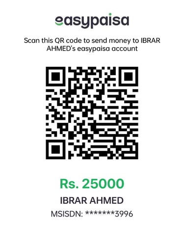 a qr coder Easypaisa