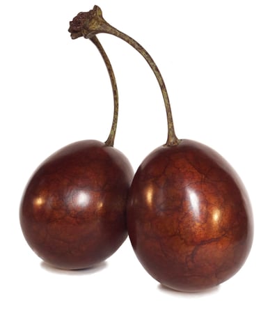 Bronze Sculpture of Plums By Mark Richard hall