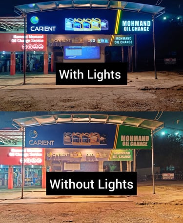 outdoor banner printing with backlight