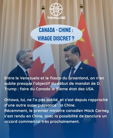 canada chine géopolitique tensions venezuela USA Trump