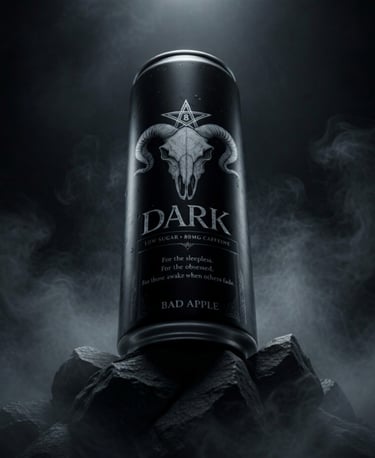 8 DARK® BAD APPLE Energy Drink – coming soon, low sugar high energy