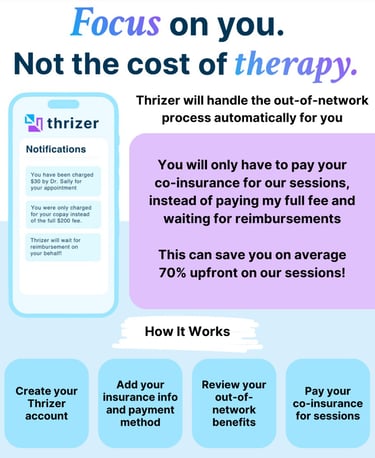 affordable out of network therapy easy reimbursement