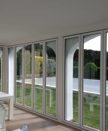 Cerramientos Plegables en porche chalet