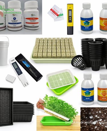 Hydroponic nutrients and accessories