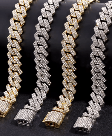 Lanturi cuban cu diamante