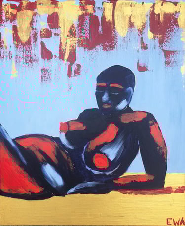 a painting of a plus size woman 