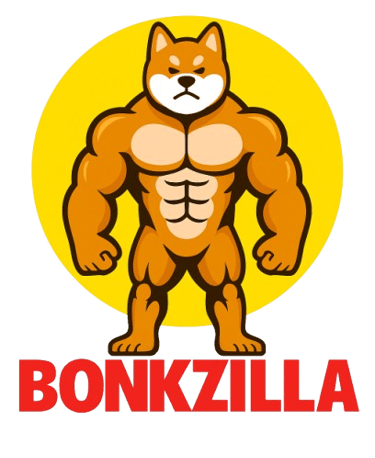 a dog with a dog on the back of a sign that says bonkzi