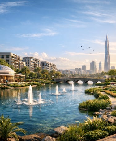 مشروع متكامل في العاصمة الإدارية الجديدة يضم وحدات سكنية وتجارية وإدارية وفندقية بتصميم عصري وموقع ا