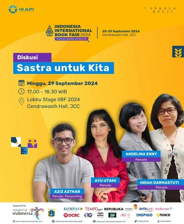diskusi 2 sekacil di indonesia international book fair