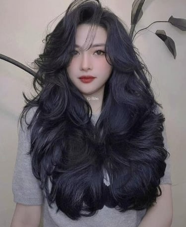 tóc uốn cả đầu