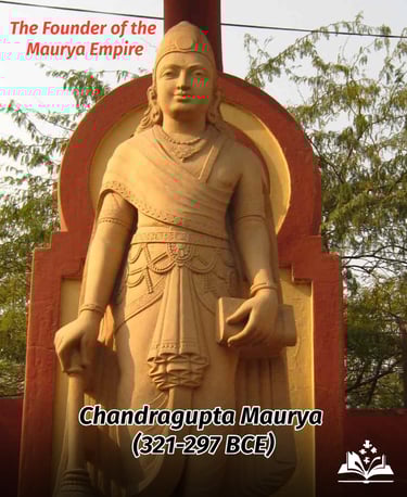 Chandragupta Maurya (321–297 BCE)