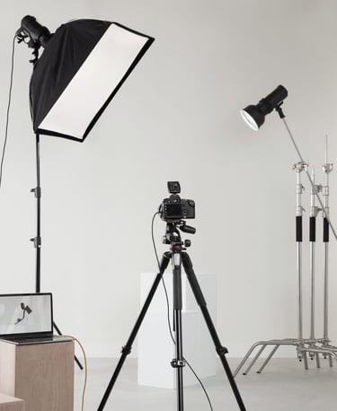 专业的灯光设置，专业的食物拍摄