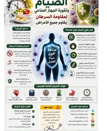 🔥الصيام وتقوية الجهاز المناعي لمقاومة السرطان  يقاوم جميع الامراض (3)