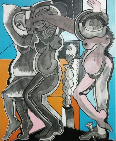 a painting from the artist Vuk Mitevski