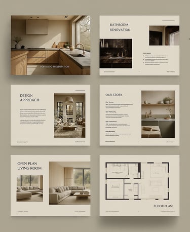 LIVAID Portfolio-Präsentation für Architektur und Design