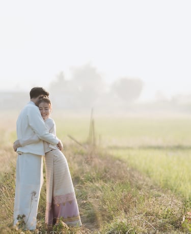 ถ่ายพรีเวดดิ้งในทุ่งนา จังหวัดน่าน 