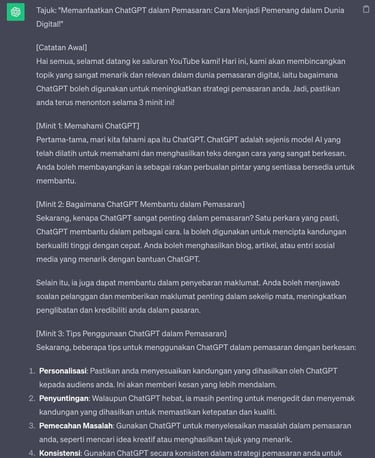 Chatgpt untuk pemasaran