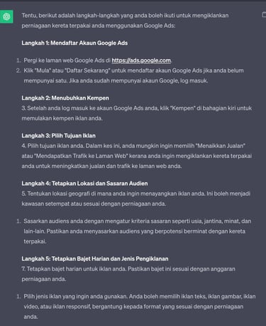 Chatgpt untuk pemasaran