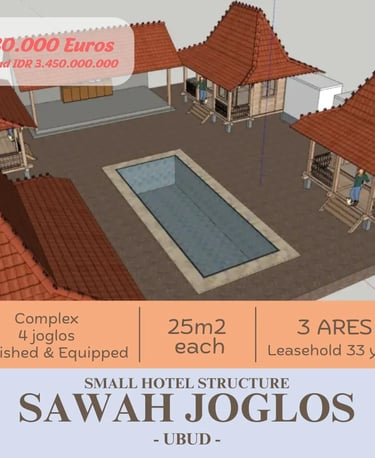 small hotel structure in Ubud, Bali