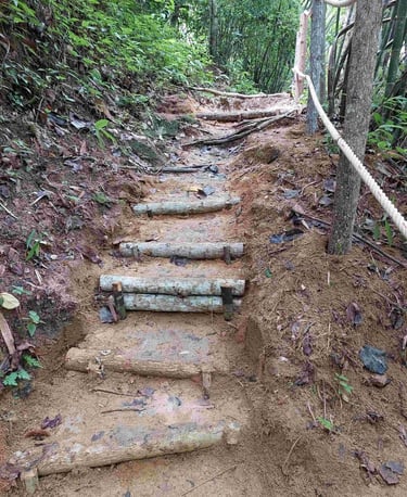 lampi waterfall khao lak stairs track