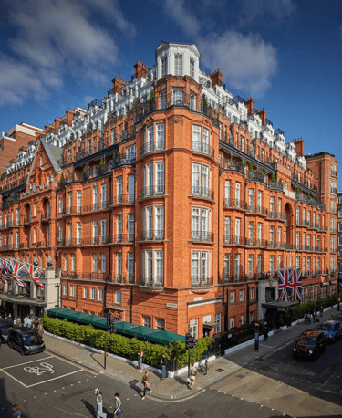 Claridges hotel side overview