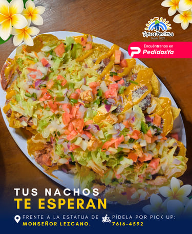 Nachos en Típicos Pinoleros