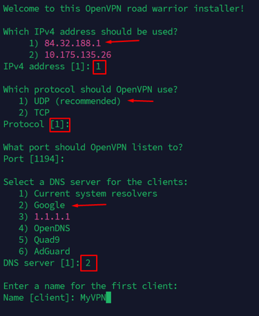 openvpn install setup