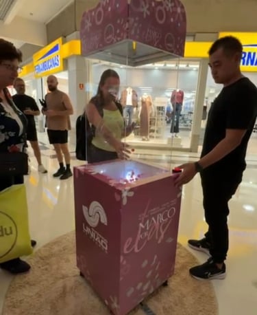 cabine twister de mão no Shopping união