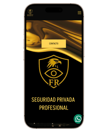 Pantalla teléfono mostrando ejemplo de página web hecha por Sandra Roig Marketing