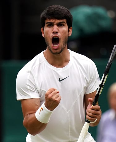 Carlos Alcaraz, the young Spanish prodigy in Wimbledon